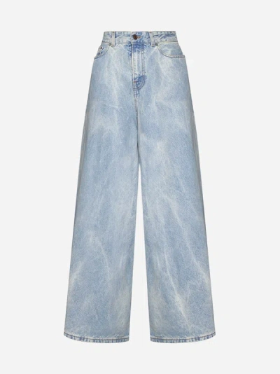 Haikure Big Bethany Jeans In Bleach Blue