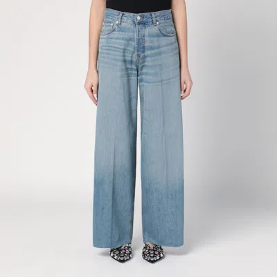 Haikure Wide Blue Washed Jeans
