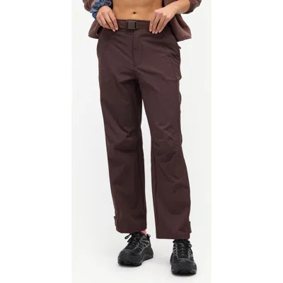 Halfdays Bastille High Waist Ripstop Pants In Brown