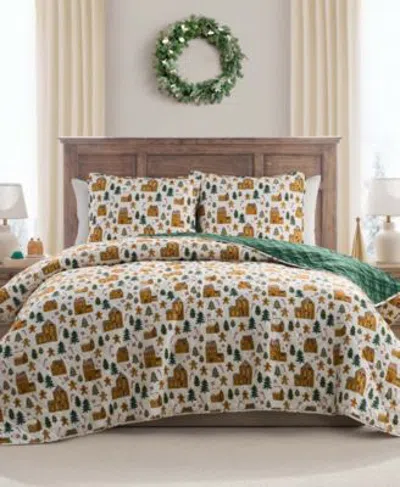 Hallmark Bedding Gingerbread Holiday Quilt Sets In Multi