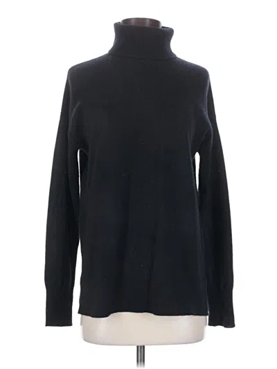 Pre-owned Halogen Cashmere Pullover Sweater In Black