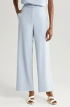 Halogen High Waist Wide Leg Pants In Slate Blue