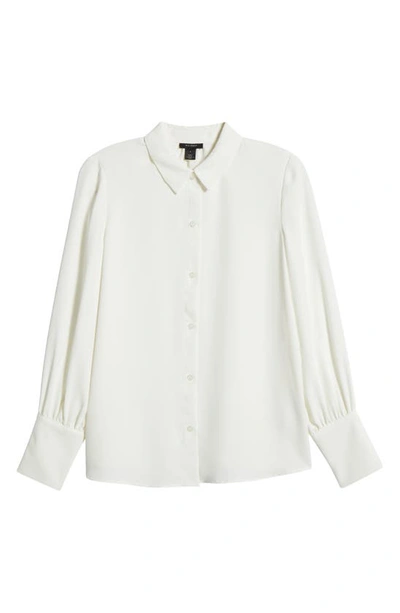 Halogen Long Sleeve Button-up Shirt In New Ivory