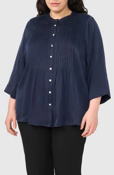 Halogen ® Pintuck Top In Blue
