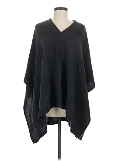 Pre-owned Halogen Poncho In Black