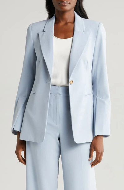 Halogen Split Sleeve Blazer In Slate Blue