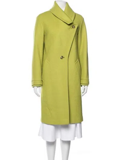 Pre-owned Halston Heritage Wool Coat In Green