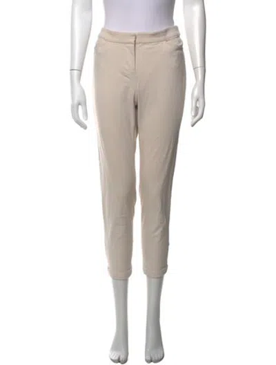 Pre-owned Halston Straight Leg Pants In Brown