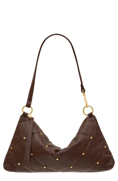 Hammitt Kyle Medium Quilted Leather Hobo Bag In Quilted Espresso/brushed Gold