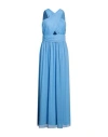 Hanita Woman Maxi Dress Pastel Blue Size M Polyester