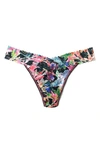 Hanky Panky Floral Print Original Rise Lace Thong In Unapologetic