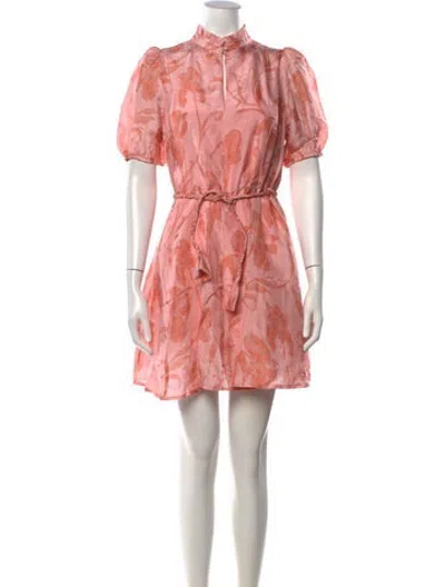 Pre-owned Hannah Artwear Silk Mini Dress W/ Tags In Pink