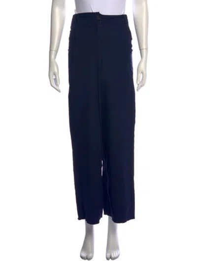 Pre-owned Hannoh Wessel Wide Leg Pants In Blue