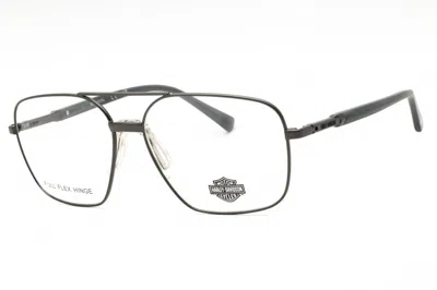 Harley Davidson Hd0827 008 Shiny Gunmetal 61mm In Black