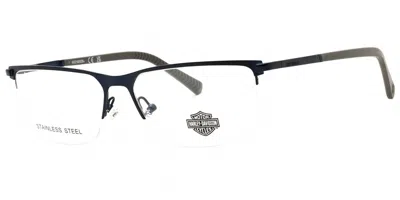 Harley Davidson Hd0979 091 Men's Glasses  Size 59 - Free Lenses - Blue Light Block Available In Matte Dark Blue