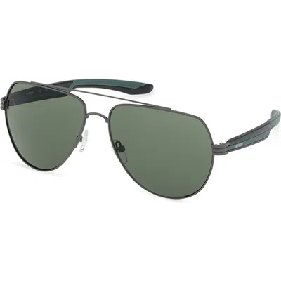 Harley-davidson Metal Aviator Sunglasses In Green