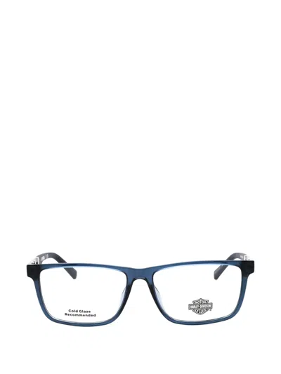 Harley-davidson Rectangle-frame Glasses In Blue