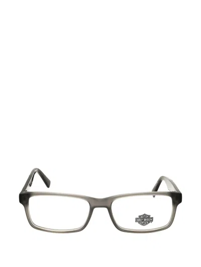 Harley-davidson Rectangle-frame Glasses In Grey