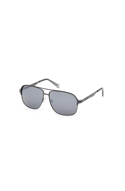 Harley-davidson Rectangular Metal Navigator Sunglasses In Black