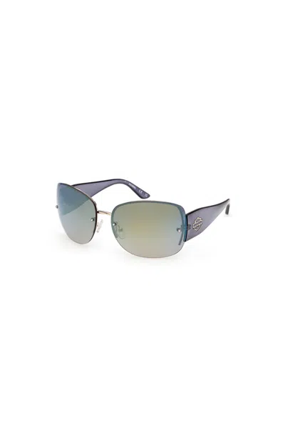 Harley-davidson Rimless Shield Metal Sunglasses In Multi