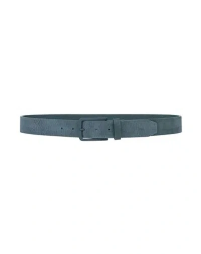 Harmont & Blaine Man Belt Slate Blue Size 39.5 Leather