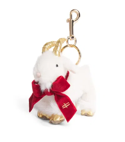 Harrods Goat Plush Keyring In Multi