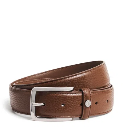Harrods Leather Belt In Brown