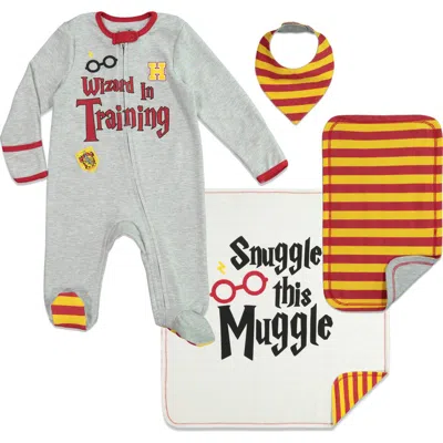Harry Potter Kids'  Footed Sleep N' Play And Accessory Set In Gray