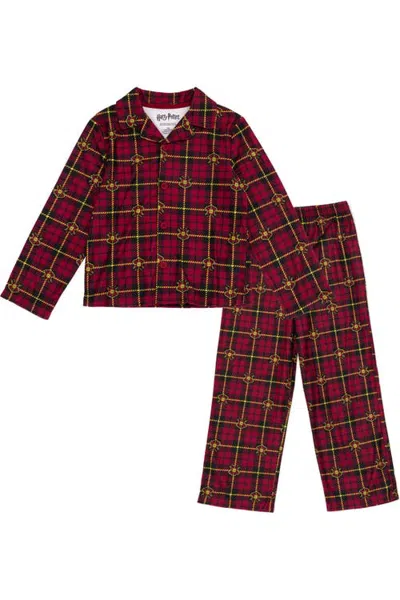 Harry Potter Kids'  Gryffindor 2-piece Pajama Shirt And Pants Set In Brown
