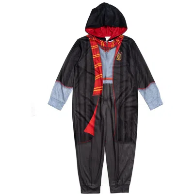 Harry Potter Kids'  Gryffindor Hooded One Piece In Black