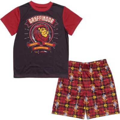 Harry Potter Kids'  Gryffindor Pajama Shirt And Shorts Set In Multi