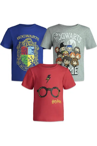 Harry Potter Kids'  Sensory Friendly 3-pack T-shirts In Multi