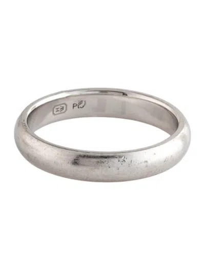 Pre-owned Harry Winston Platinum Wedding Band In Multicolor