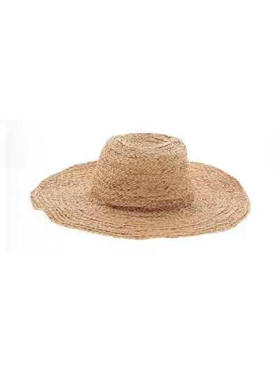Pre-owned Hat Attack Sun Hat In Tan