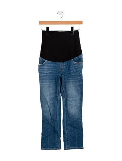 Pre-owned Hatch Low-rise Straight Leg Jeans In Blue