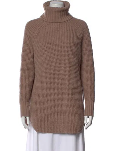 Pre-owned Hatch Merino Wool Turtleneck Sweater In Neutrals