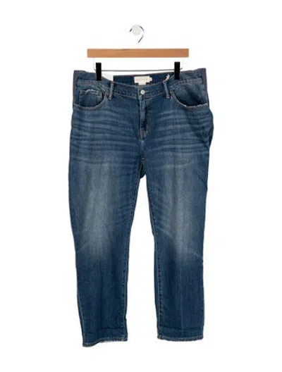 Pre-owned Hatch Mid-rise Straight Leg Jeans In Blue