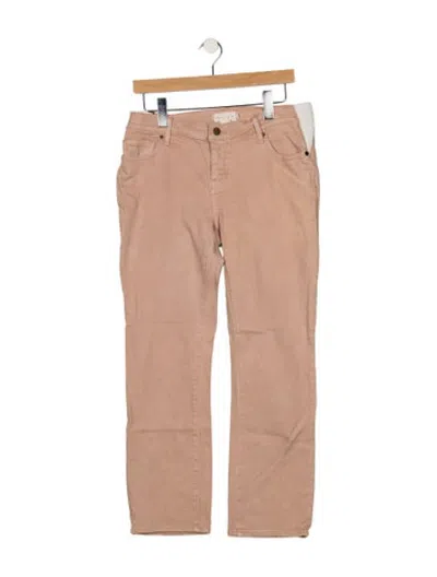 Pre-owned Hatch Mid-rise Straight Leg Jeans In Pink