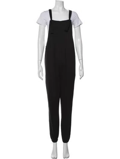 Pre-owned Hatch Square Neckline Overalls In Black
