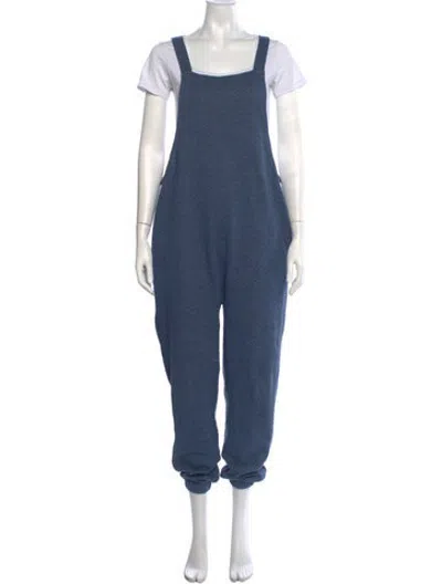 Pre-owned Hatch Square Neckline Overalls In Blue