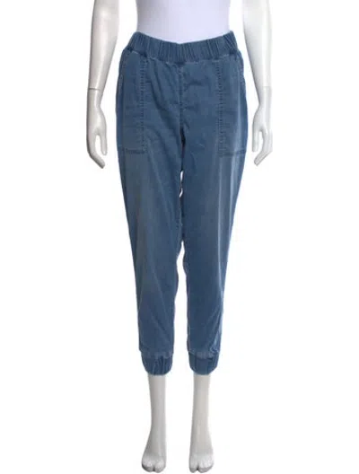 Pre-owned Hatch Straight Leg Pants In Blue