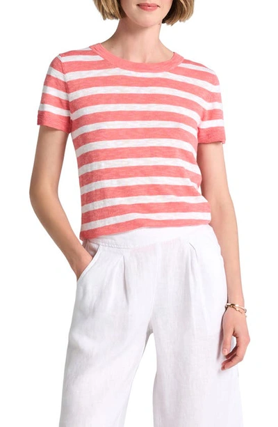 Hatley Simone Stripe Sweater In Coral