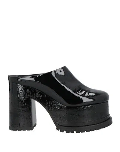 Haus Of Honey Woman Mules & Clogs Black Size 9 Soft Leather