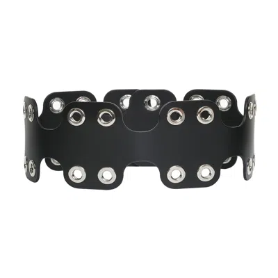 Haute Cuir Black Annora Wide Belt