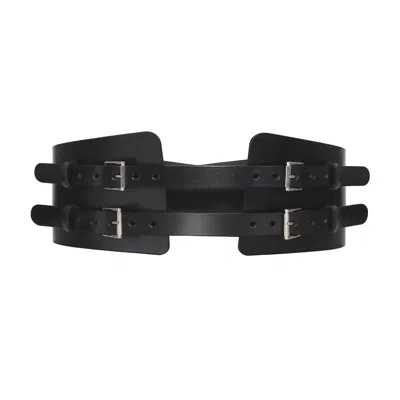 Haute Cuir Black Maia Corset Belt