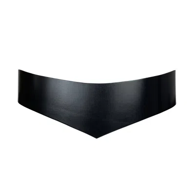 Haute Cuir Black Slim Vixen Belt