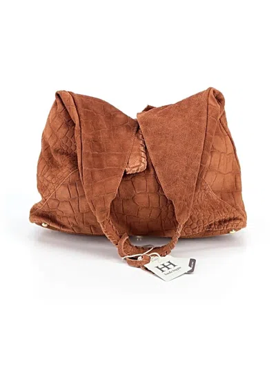 Pre-owned Haute Hippie Leather Hobo Bag In Brown