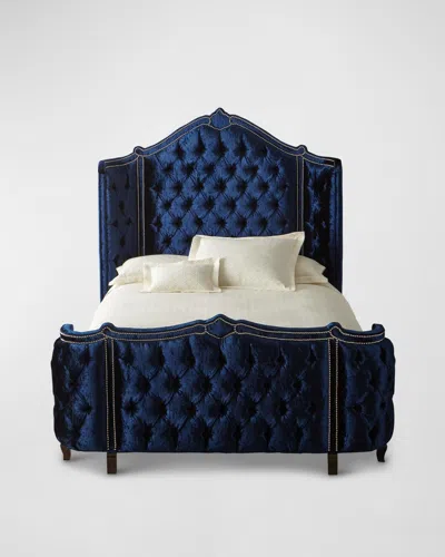 Haute House Penelope Crushed Velvet King Bed