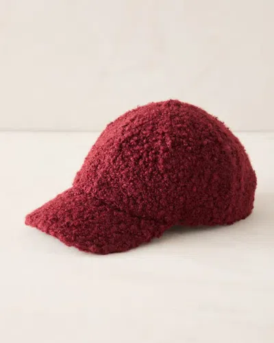 Haven Well Within Boucle Baseball Cap In Red