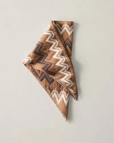 Haven Well Within Cotton Blend Fair Isle Triangle Scarf In Multi
